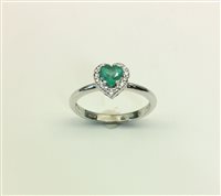 Anello Armonie Gioielli Donna in Oro bianco Smeraldo 0.37 Ct AN2750S - AN2750S